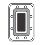 GeoSat Microwave Flexible Waveguide Custom Flange Rectangular Grooved Contact