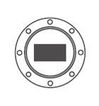 GeoSat Microwave Flexible Waveguide Custom Flange Grooved Contact WR137 / R70